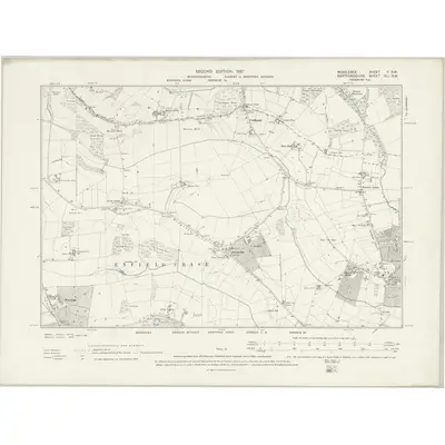 1895 Map of Middlesex II.SW, 1897 Print