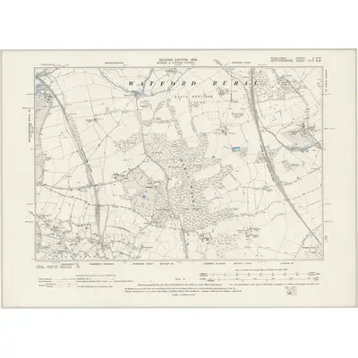 1894 Map of Middlesex V.SW, 1899 Print