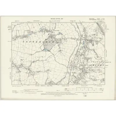 1894 Map of Middlesex VI.SE, 1897 Print