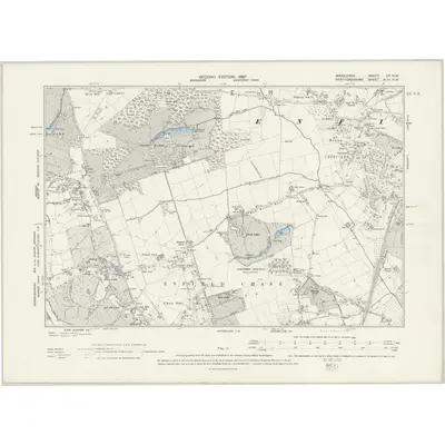 1895 Map of Middlesex VII.NW, 1897 Print