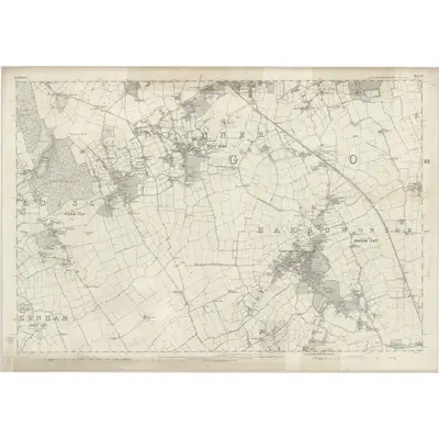 1864 Map of Middlesex X, 1868 Print