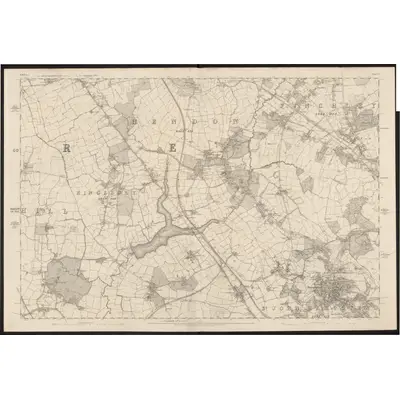 1864 Map of Middlesex XI, 1873 Print
