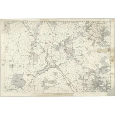 1864 Map of Middlesex XI, 1873 Print