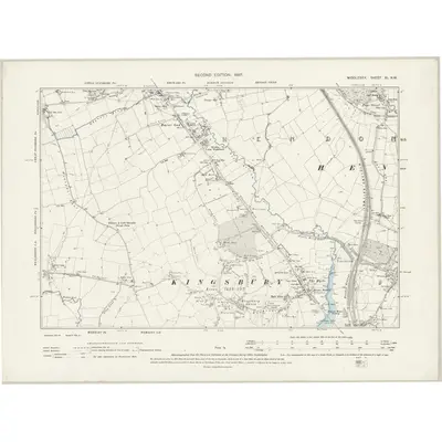 1894 Map of Middlesex XI.NW, 1897 Print