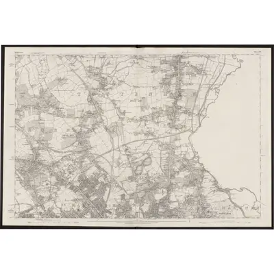 1863 Map of Middlesex XII, 1873 Print