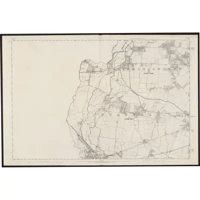 1865 Map of Middlesex XIX, 1868 Print