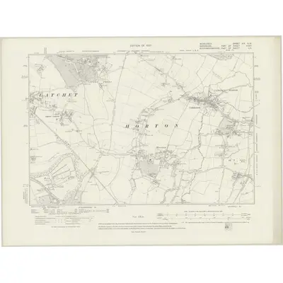 1912 Map of Middlesex XIX.NW, 1920 Print