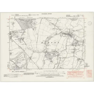 1938 Map of Middlesex XIX.NW, 1947 Print