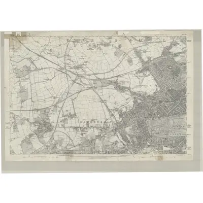 1866 Map of Middlesex XVI, 1874 Print
