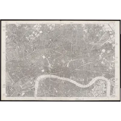 1868 Map of Middlesex XVII, 1880 Print