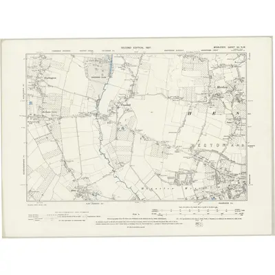 1894 Map of Middlesex XX.NW, 1897 Print