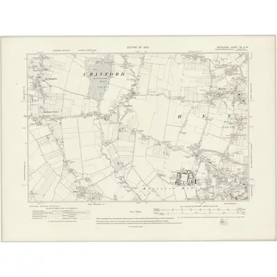 1912 Map of Middlesex XX.NW, 1920 Print