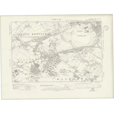 1932 Map of Middlesex XX.SW, 1935 Print