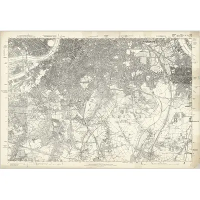 1868 Map of Middlesex XXII, 1879 Print