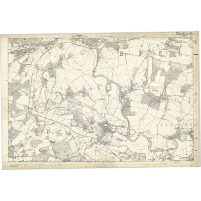 1864 Map of Middlesex XXIV, 1869 Print