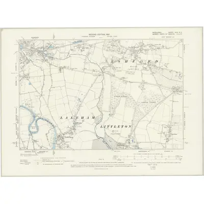 1894 Map of Middlesex XXIV.NE, 1897 Print