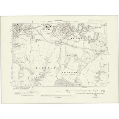 1912 Map of Middlesex XXIV.NE, 1920 Print