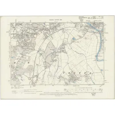 1894 Map of Middlesex XXIV.NW, 1899 Print