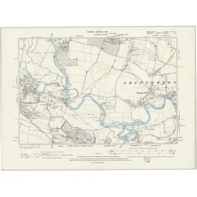1894 Map of Middlesex XXIV.SE, 1897 Print