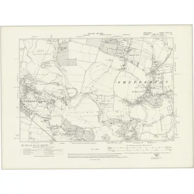 1912 Map of Middlesex XXIV.SE, 1920 Print