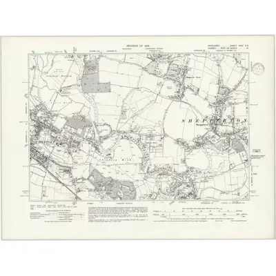 1934 Map of Middlesex XXIV.SE, 1938 Print