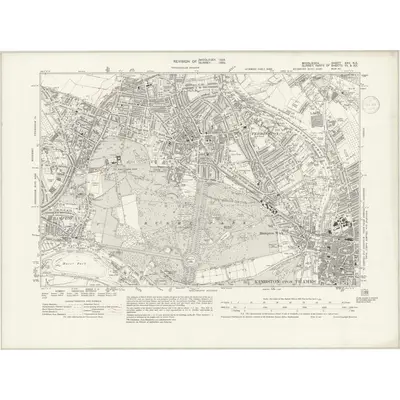1934 Map of Middlesex XXV.NE, 1938 Print
