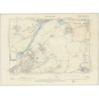 1894 Map of Middlesex XXV.SW, 1898 Print