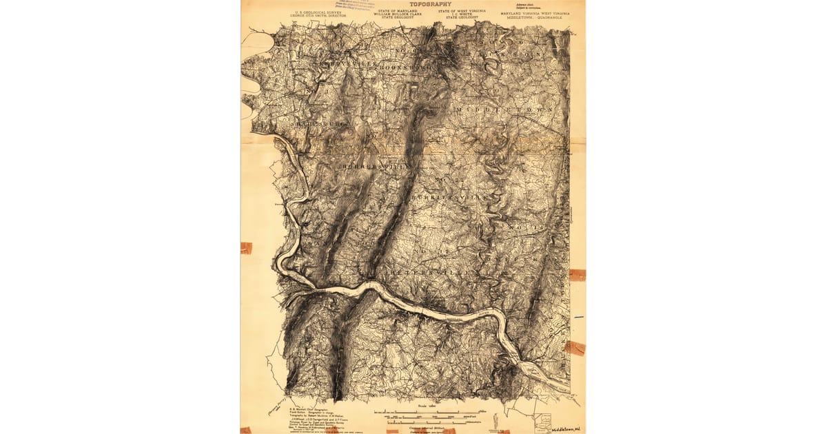 1900 1909 Maps of Rosemont MD - Middletown Frederick County Md Usgs Topo 1908 Og 1200x630