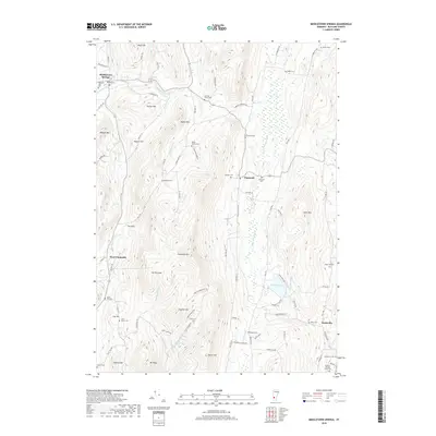 2018 Map of Middletown Springs, 2018 Print