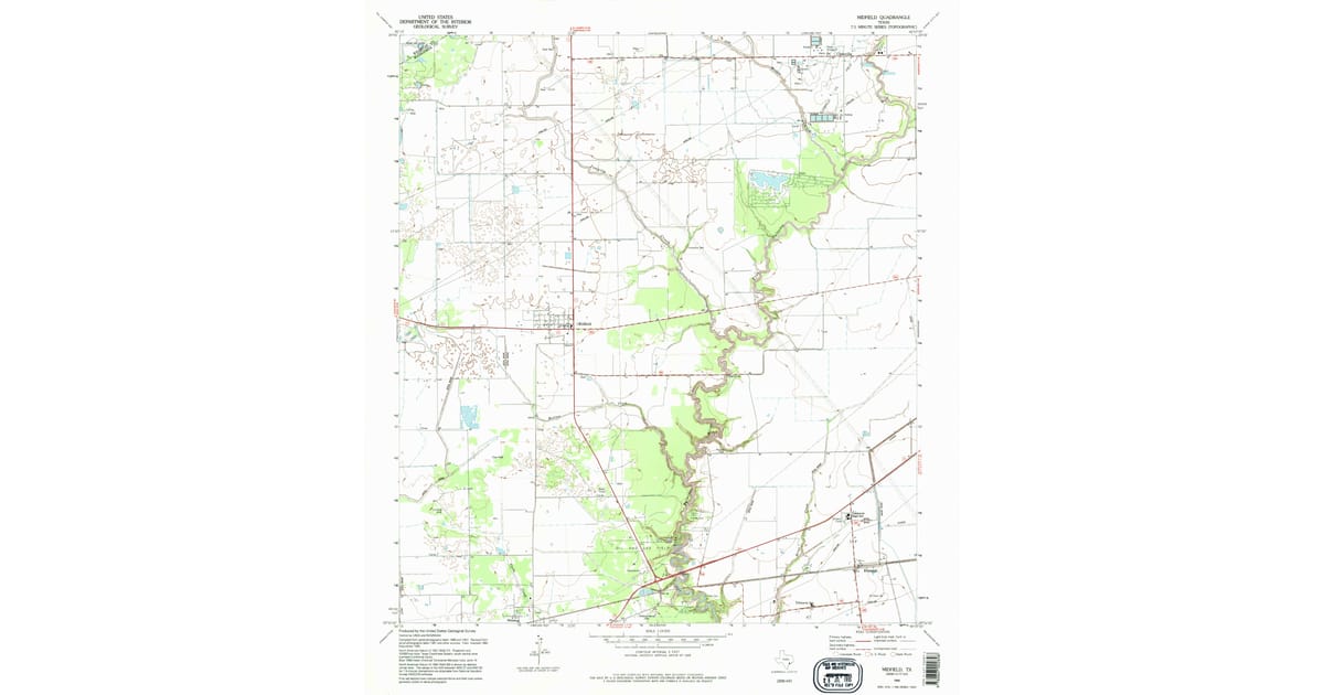 1995 Map of Midfield, TX — High-Res | Pastmaps