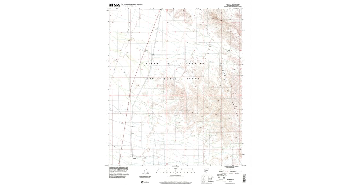 1996 Map of Midway, Maricopa County, AZ — High-Res | Pastmaps