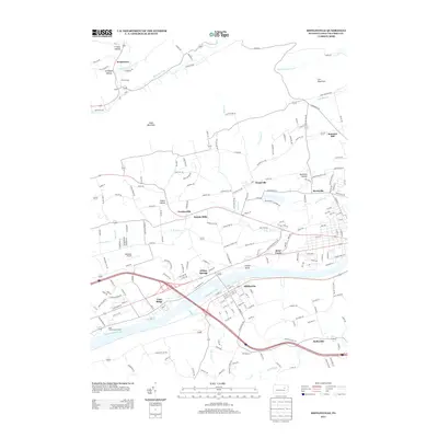 2013 Map of Mifflinville, 2013 Print