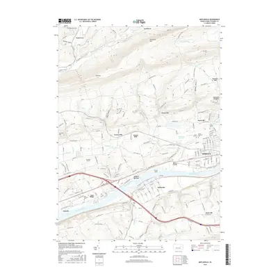 2016 Map of Mifflinville, 2016 Print