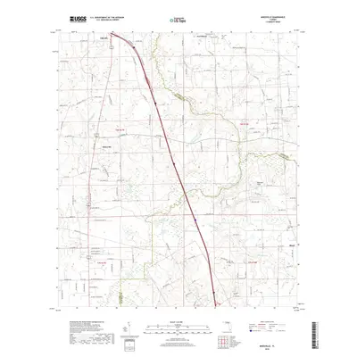 2018 Map of Mikesville, 2018 Print
