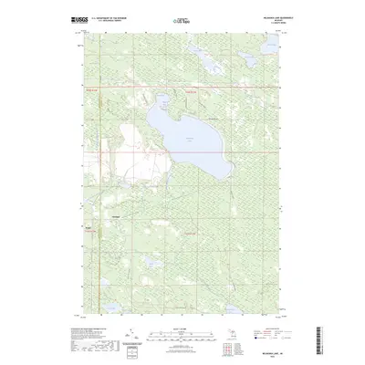 2023 Map of Milakokia Lake, 2023 Print