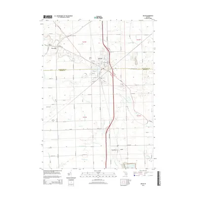 2014 Map of Milan, 2014 Print