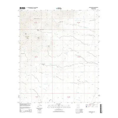 2014 Map of Mildred Peak, 2014 Print