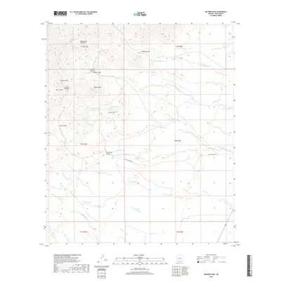 2018 Map of Mildred Peak, 2018 Print