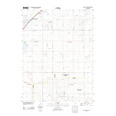 2013 Map of Mile High Lakes, 2013 Print