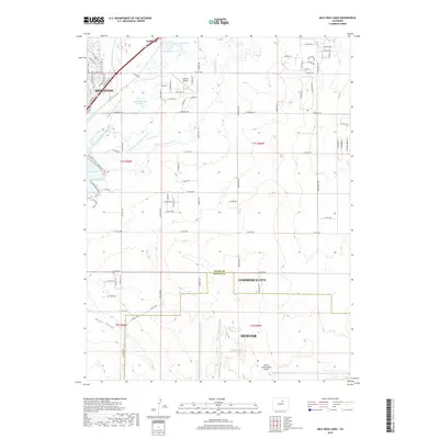 2019 Map of Mile High Lakes, 2019 Print