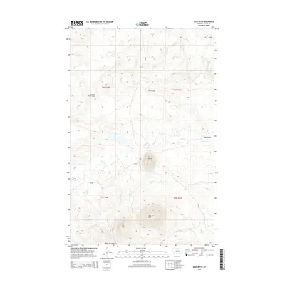 2014 Map of Miles Butte, 2014 Print