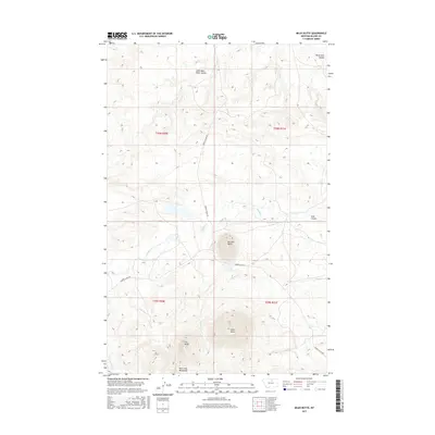 2017 Map of Miles Butte, 2017 Print