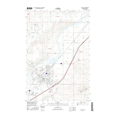 2017 Map of Miles City, 2017 Print