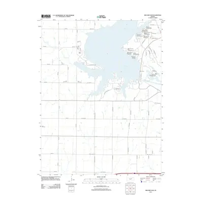 2012 Map of Milford Dam, 2012 Print