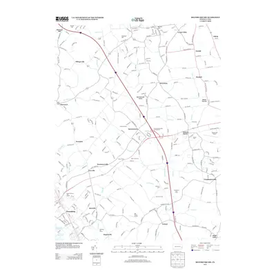 2013 Map of Milford Square, 2013 Print