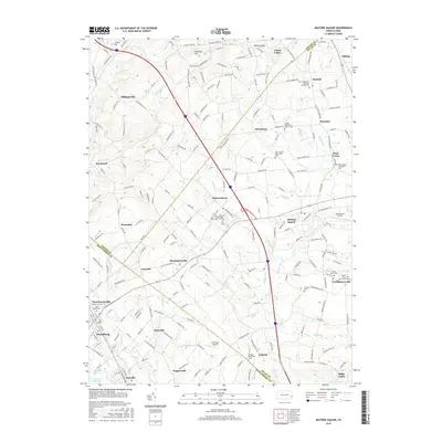 2016 Map of Milford Square, 2016 Print
