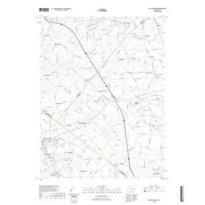 2019 Map of Milford Square, 2019 Print