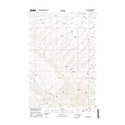2017 Map of Milk Canyon, 2017 Print