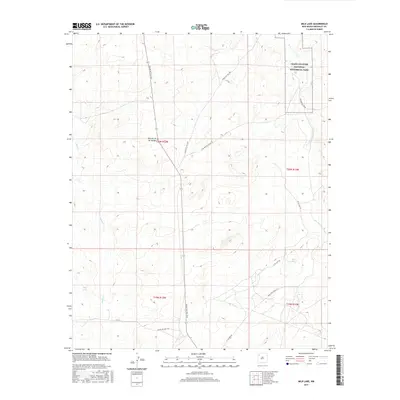 2017 Map of Milk Lake, 2017 Print