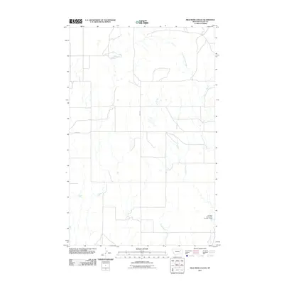 2011 Map of Milk River Coulee, 2011 Print